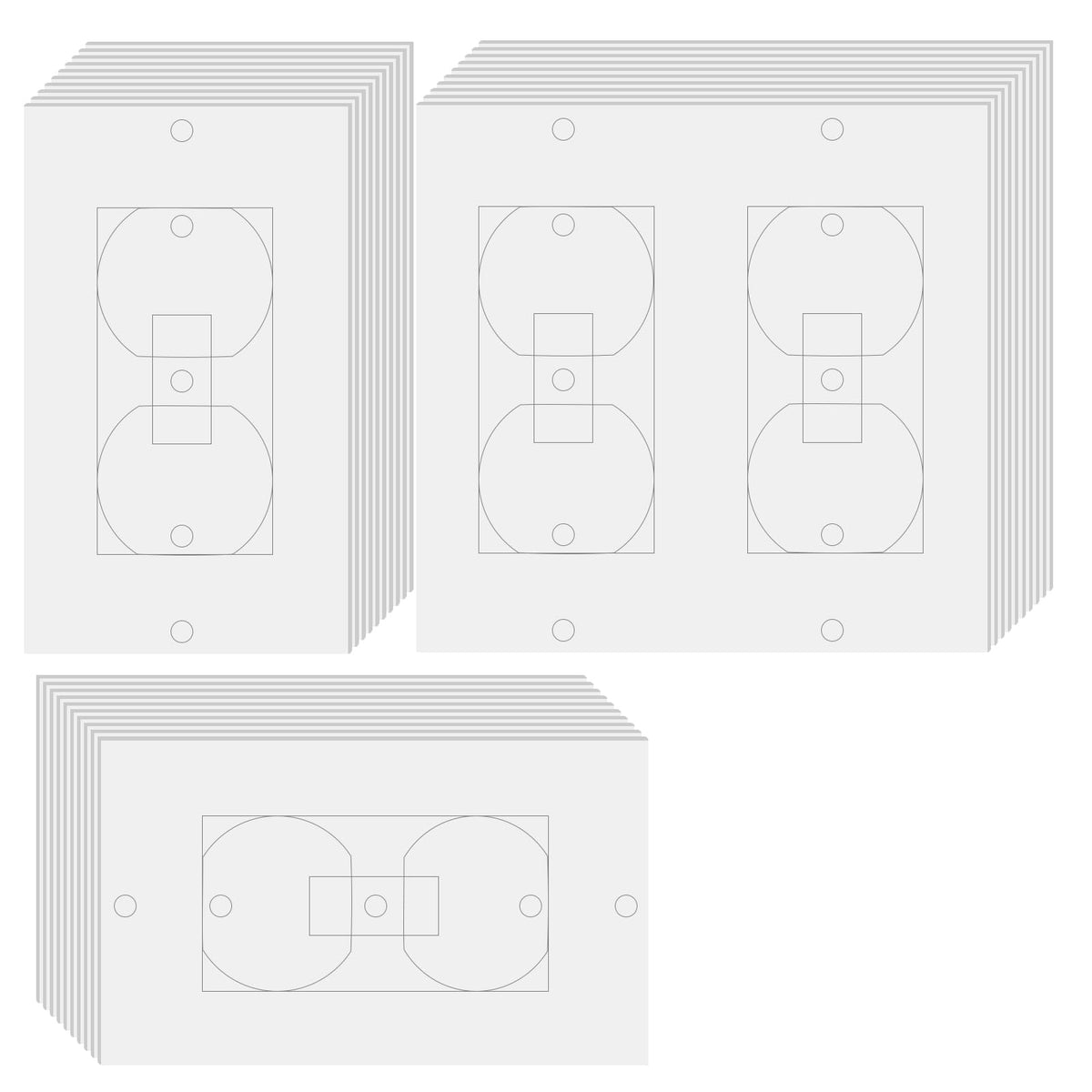 ManZhenLi 30 Pcs Electrical Outlet Insulation Pads, Draft Sealers