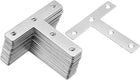Flat T Shape Repair Mending Plate, 80x80mm/ 3.15"x3.15", Stainless Steel Joining Bracket Support Brace, Pack of 30