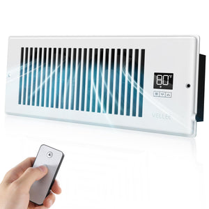 LinkMejor Ventilador Potenciador Silencioso para Abertura de Conducto 4" x 12" (Blanco)