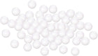 LinkMejor 50Pcs 1.25" White Polystyrene Foam Balls Smooth Round Solid Ball for Crafts, Art, DIY, Household, Party Decorations