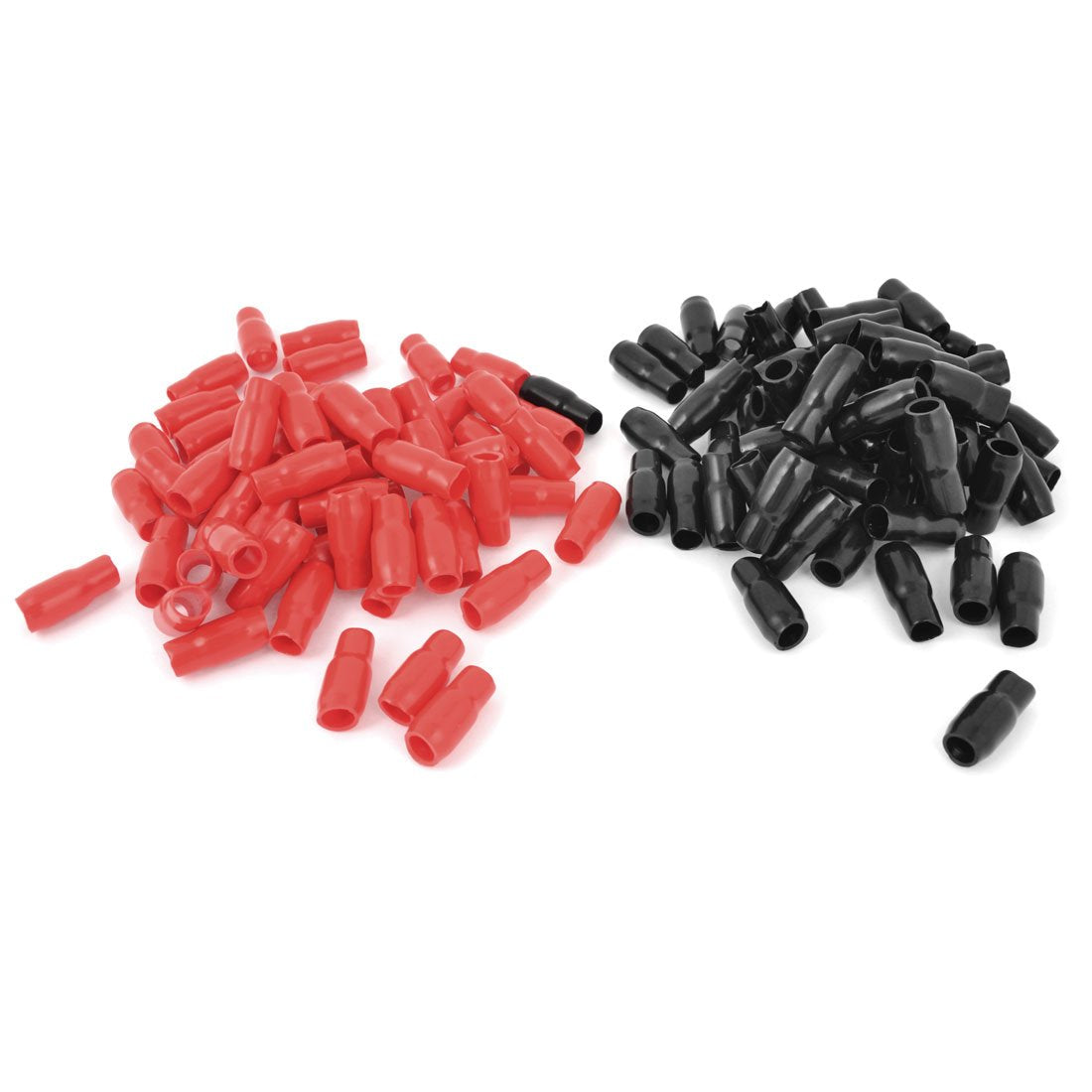 Soft PVC End Insulated Sleeves with 200 Piece, 14-16 mm Wire Terminal, Red/Black