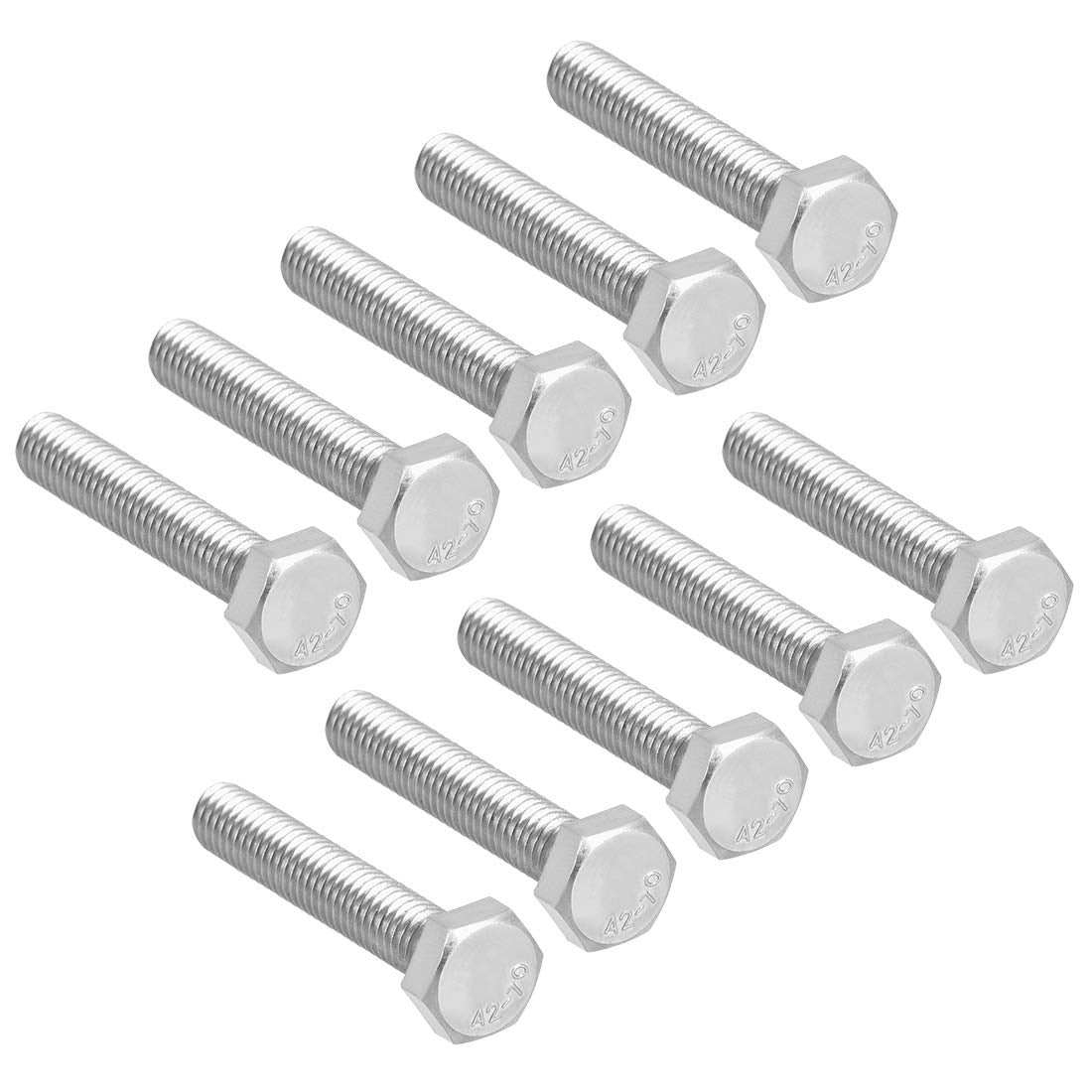 M6x35mm Hex Bolts 304 Stainless Steel Hexagon Screw Bolt 10pcs