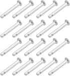 Single Hole Clevis Pins - 3mm X 20mm Flat Head 304 Stainless Steel Link Hinge Pin 20Pcs