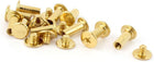 LinkMejor Album Scrapbook 5mmx12mm Brass Plated Binding Chicago Screw Post 10pcs