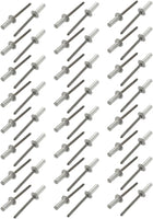 4mmx13mm Aluminum Round Dome Head Closed End Blind Rivets Fastener 50pcs