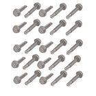 M4.8x25mm 410 Stainless Steel Self Tapping Drilling Hex Flange Bolt 25pcs
