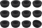 24Pcs Rubber Grommets, Mount Dia 14mm ID 10.5mm Snap Firewall Hole Plug, Anti-Scratch Hole Cover Plug for Electrical Box Cable Wiring, Black