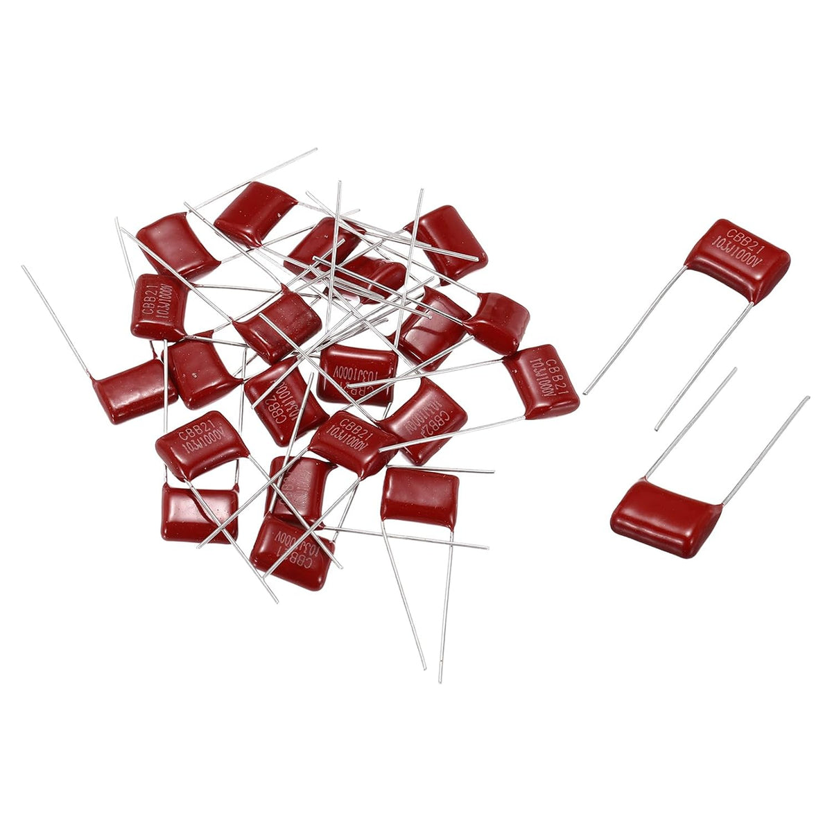 20Pcs CBB22 1000V 103J 5% Tolerance Through Hole Metallized Polypropylene Film Capacitors