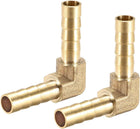 6mm Barb Brass Hose Fitting 90 Degree Elbow Pipe Connector Coupler Tubing 2pcs