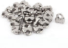 4mm 1/6 Inch Stainless Steel Wire Rope Cable Clamp Clips 30pcs