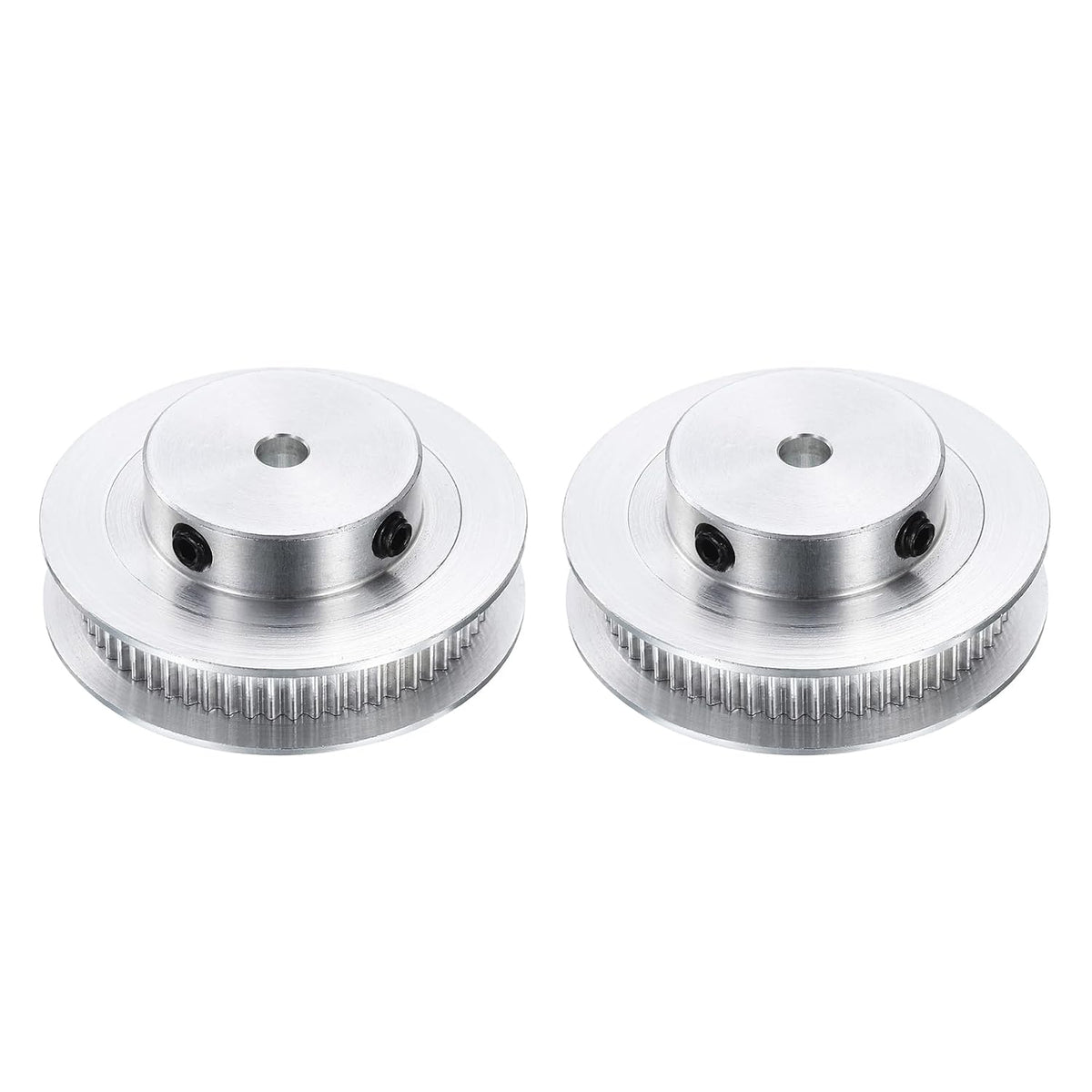 2Pcs GT-2 Pulley Synchronous Wheel 60 Teeth 5mm Bore, Fit with 6mm Width Belt, Aluminum Alloy Timing Pulley Wheel for 3D Printer, CNC Machine