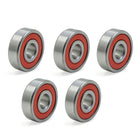 5pcs 6200RS 10mm x 30mm x 9mm Double Sealed Deep Groove Ball Bearing