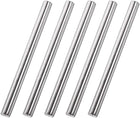 8mm x 100mm 304 Stainless Steel Solid Round Rod for DIY Craft - 5pcs