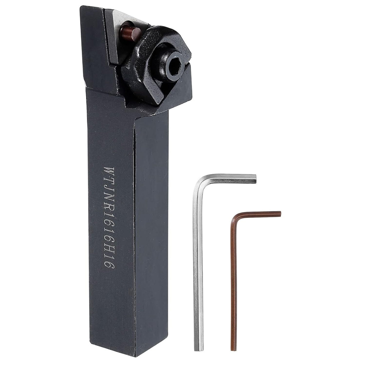 Indexable CNC Lathe Turning Tool Holder, 93° WTJNR1616H16 5/8" Shank 40CrMo-42CrMo Steel Carbide Turning Tool Holder for Turning Grooving Threading