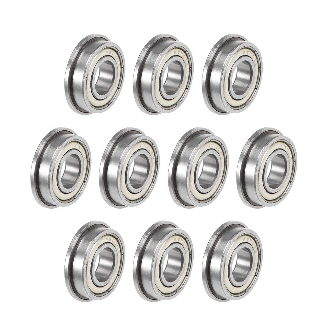 F6900ZZ Flanged Ball Bearing 10mmx22mmx6mm Double Shielded Chrome Steel Deep Groove Bearings 10pcs