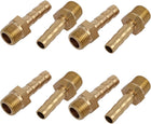 1/8BSP Male Thread 6mm Hose Barb Tubing Fitting Coupler Connector Adapter 8pcs