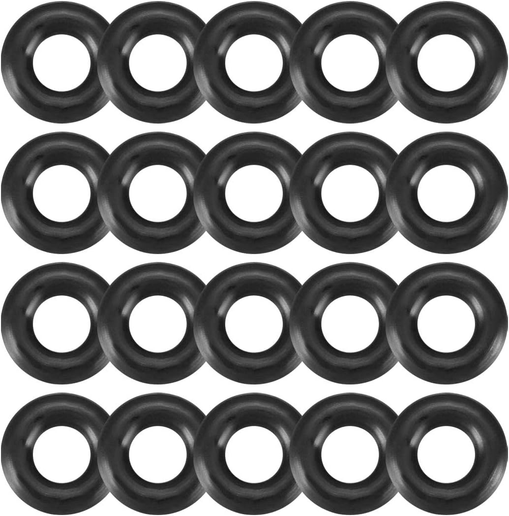 Nitrile Rubber O-Rings, 7mm OD 3mm ID 2mm Width, Metric Sealing Gasket, Pack of 20