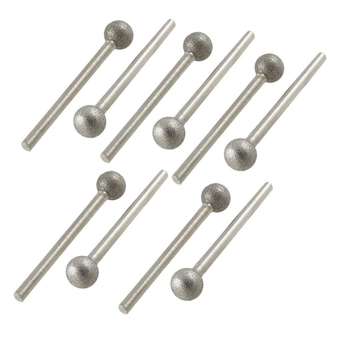 8mm Dia Round Ball Head Polisher Diamond Mounted Points 10 Pcs
