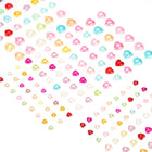 420 Pcs Gems Stickers for Crafts, 5 Sheet Self-Adhesive Gems Bling Pearl Heart Rhinestone Stickers, Crystal Crafts Jewelry Stickers for Party Table Decorations, Multicolor
