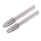 Diamond Burrs Grinding Drill Bits for Carving Rotary Tool 1/4-Inch Shank 8mm Tapered 150 Grit 2 Pcs