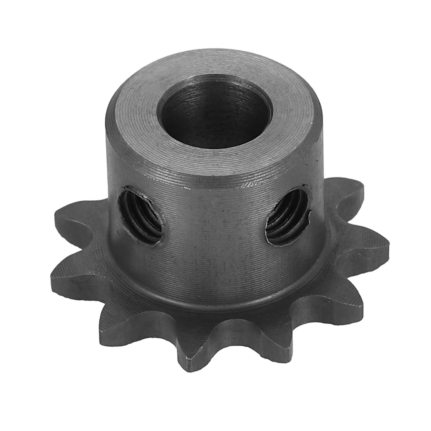 #25 Chain Roller Sprocket 10mm Bore 31.5mm OD, 14 Tooth C45 Carbon Steel ANSI Chain NO.25 Roller Sprocket Round Hole Without Surface Finished for ISO 04C Chain