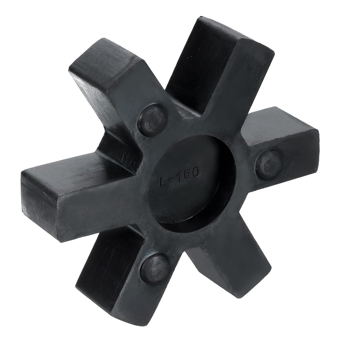L150 Jaw Coupling Insert, Flexible Solid Type NBR Rubber Jaw Coupling Center Inserts for L Jaw Coupling L-Jaw Coupler Set, Black