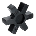 L150 Jaw Coupling Insert, Flexible Solid Type NBR Rubber Jaw Coupling Center Inserts for L Jaw Coupling L-Jaw Coupler Set, Black