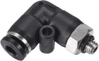Push to Connect Tube Fitting Male Elbow 4mm Tube OD x M5 Thread Pneumatic Air Push Fit Lock Fitting 4pcs