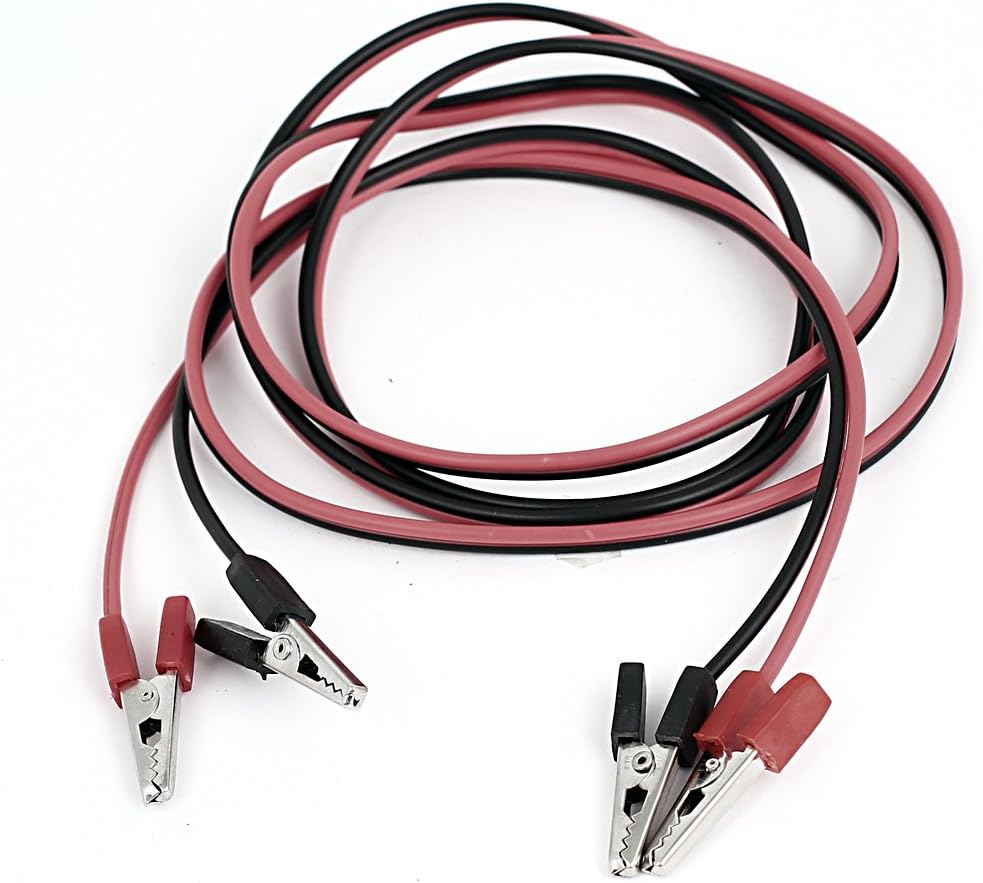 Double-Ended Test Lead Alligator Crocodile Clip Clamp Jumper Cable 5Ft