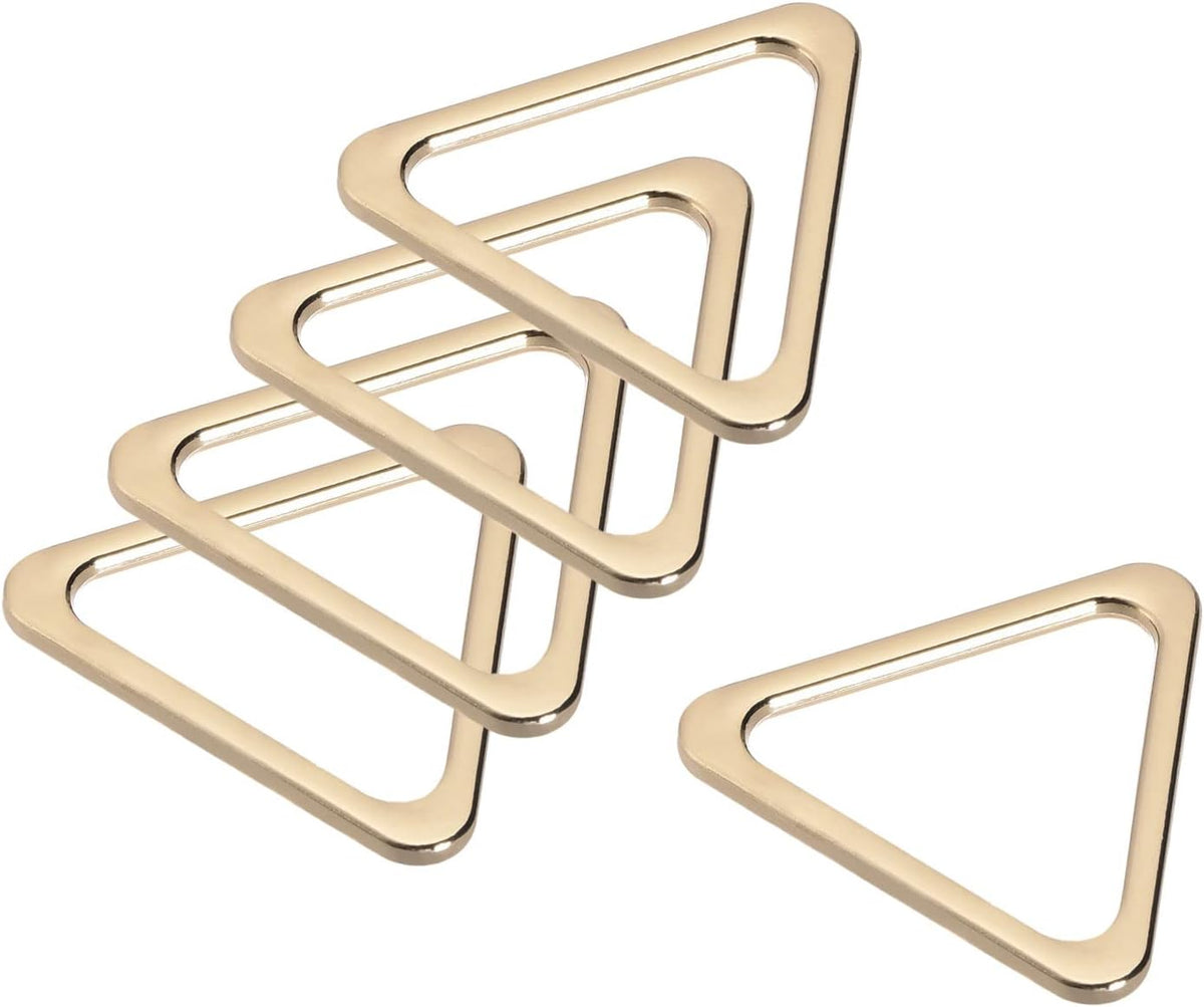 LinkMejor Metal Triangle Ring Buckle 30mm(1.18") Inner Width for DIY Gold Tone 20pcs