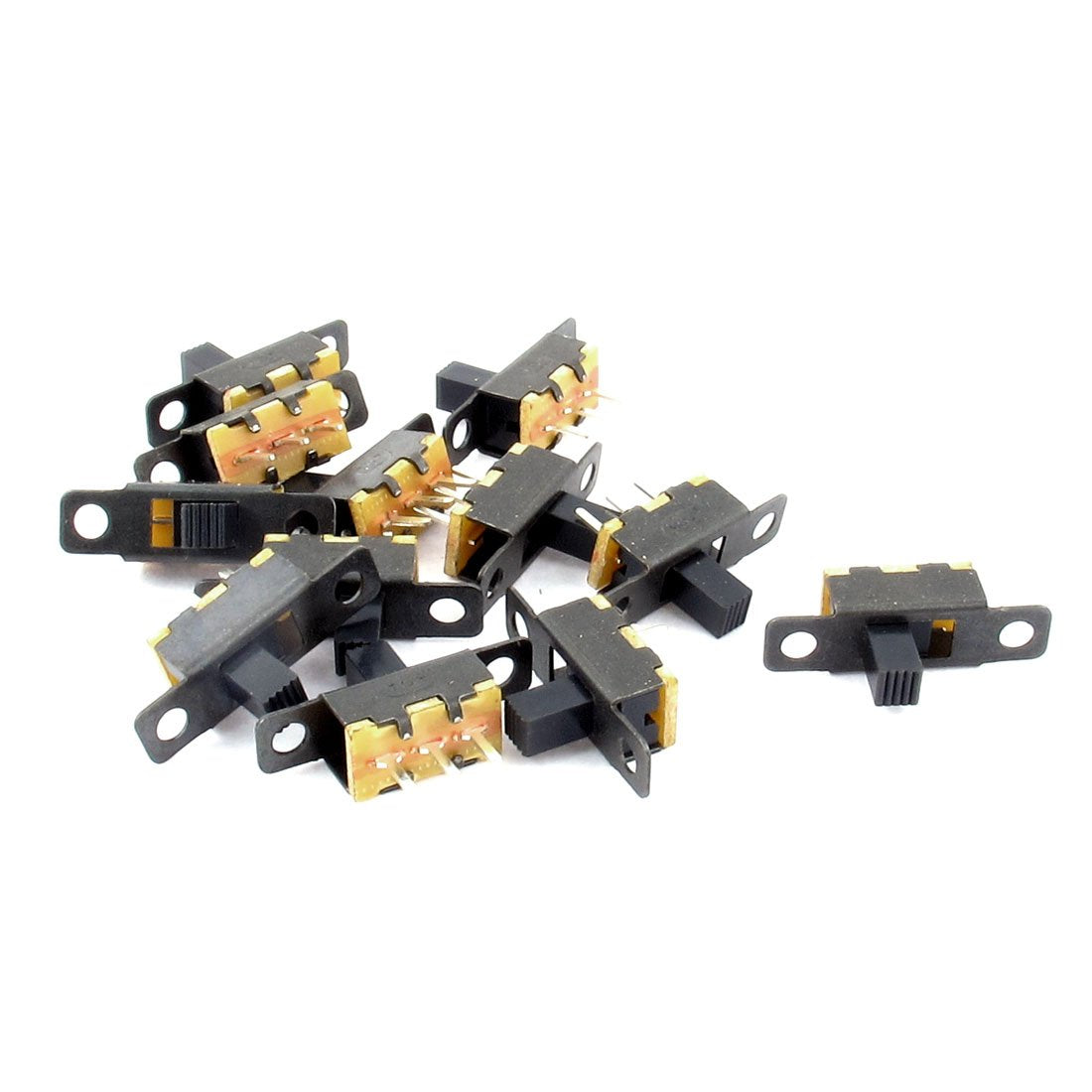 12 x SPDT 2Position 3 Poles Panel Mount Horizontal Slide Switch