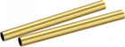 Brass Round Tube 9mm OD 0.5mm Wall Thickness 100mm Length Pipe Tubing 2 Pcs