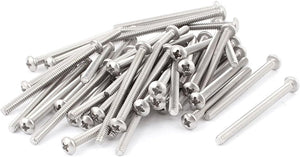 M3x38mm Stainless Steel Phillips Head Bolts Machine Screws 50pcs