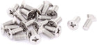 M5-0.8 x 12mm Fine Thread Phillips Round Head Stainless Steel Countersunk Bolts Screws 20 Pcs