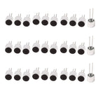 30Pcs 6050 Electret Microphone Pickup 6mm x 5mm Cylindrical Electret Condenser Mic Inserts with Pins for PCB