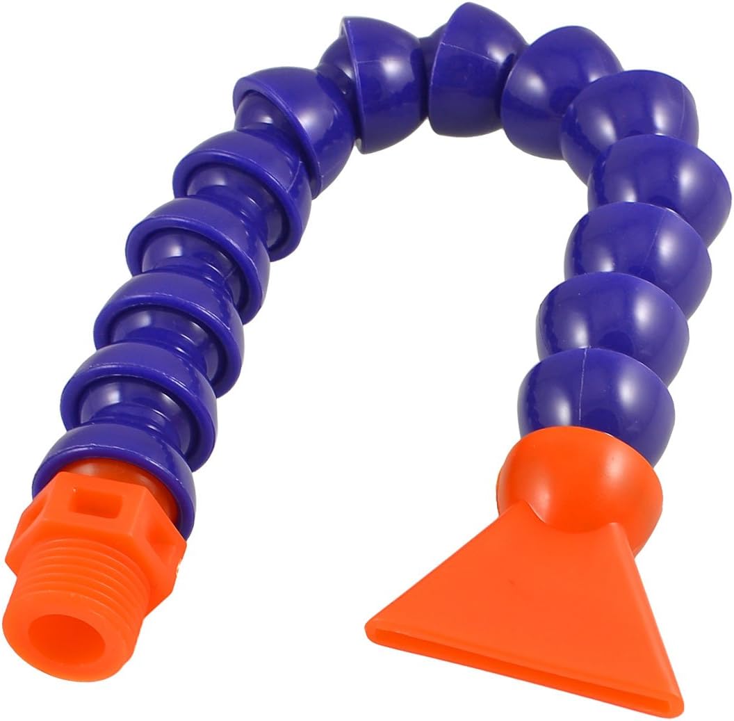 1/2PT Navy Blue Orange Thread Flexible Flat Nozzle Oil Coolant Hose
