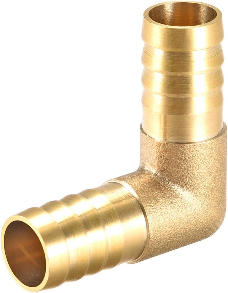 14mm Barb Brass Hose Fitting 90 Degree Elbow Pipe Connector Coupler Tubing