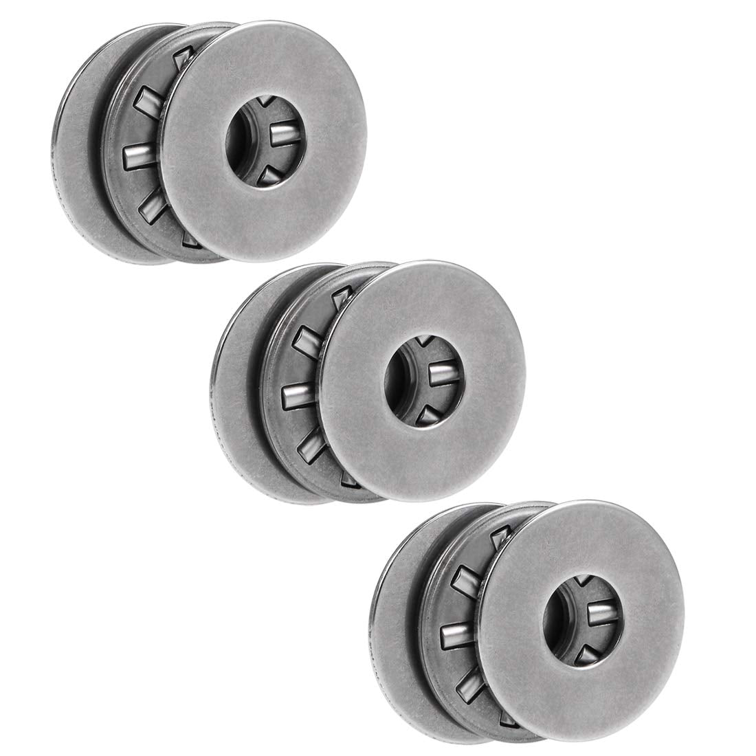 TC411 Thrust Needle Roller Bearings with Washers 1/4" Bore 11/16" OD 5/64" Width 3pcs