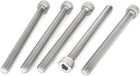 M8 x 90mm 1.25mm Pitch Stainless Steel Hex Socket Head Cap Screws 5pcs