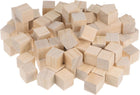 Wood Blocks for Crafts, 100pcs 3/4 Inch Unfinished Wooden Cube Pine Wood Square Block for DIY Craft Projects