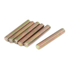 a15113000ux1861 1.25mm Pitch M8 x 50mm Male Threaded All Thread Rod Bronze Tone (Pack of 6)