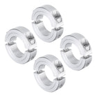 4pcs Double Split Clamp-On Shaft Collar for 1" Shaft, Two-Piece Clamping Collar, 1-3/4" OD, 1/2" Thickness, Aluminum Alloy Set Screw Split Collar Clamp