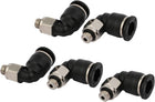 5mm 90 Degree Elbow Quick Couplers Push In Fittings 5pcs for 6mm Dia Pipe