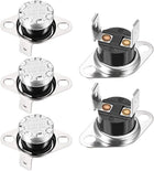 KSD301 Thermostat 80°C/176°F Normally Open N.O Adjust Snap Disc Temperature Switch for Microwave,Oven,Coffee Maker 5pcs