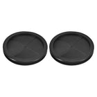 2Pcs Rubber Grommets 4-3/8" (110mm) Drill Hole, 4" (100mm) ID Double Sided Hole Plugs Ring Gasket for Firewall Cable Wire Protecting, Black