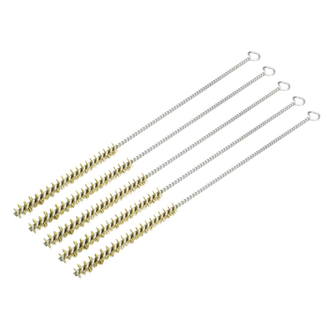 Copper Wire Tube Cleaning Brush 10mm Diameter 28.5cm Length 5pcs