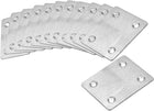 Repair Plate, 60mm x 50mm, Flat Fixing Mending Bracket Connector, 12 Pcs