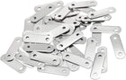 Repair Plate, 34mmx10mm, Flat Fixing Mending Corner Brace Bracket Connector, Pack of 50
