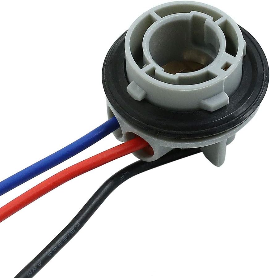 2st DC 12V 1157 Bulb Socket Bilsvängsignal Ljust Harness Kabelanslutning Kontakter