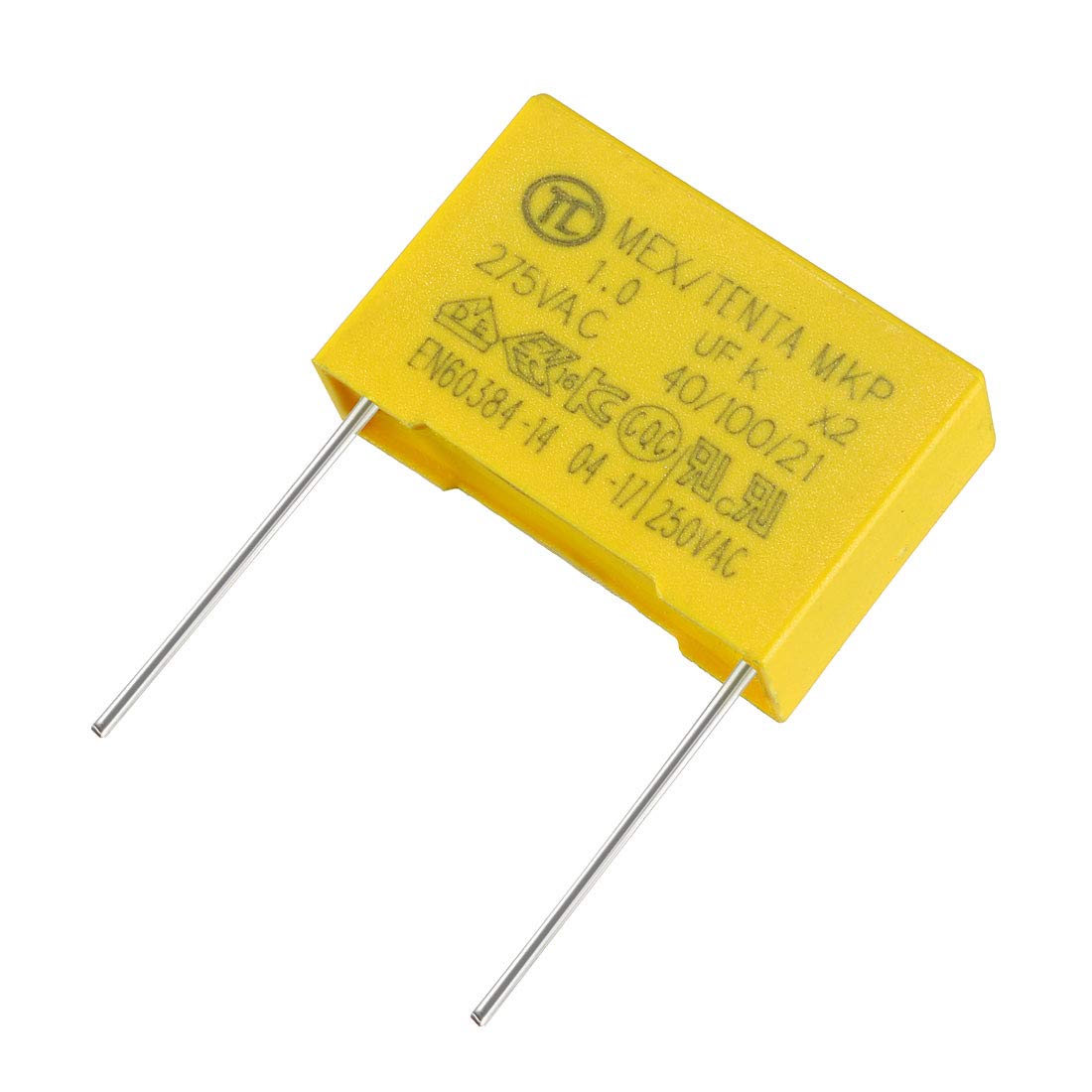 Polypropylene Film Safety Capacitors 1uF 275VAC X2 MKP 10 Pcs